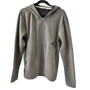 Adidas Basketball Club Grey Black Basketball Climalite Hoodie Sample Size M